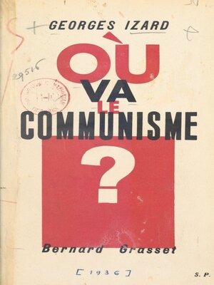 cover image of Où va le communisme ?